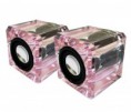 CAIXA DE SOM PINK CRYSTAL - R$72,00