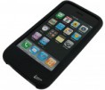 CASE PRETO DE SILICONE PARA IPHONE - R$13,00